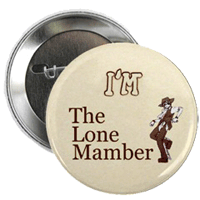 I'm the Lone Mamber CafePress badge